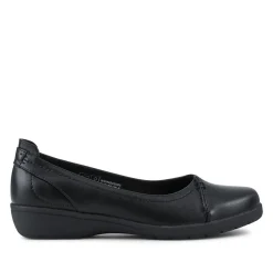 Cushioned Wedge Heel Courts - Black