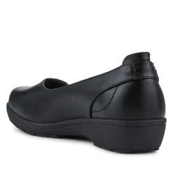 Cushioned Wedge Heel Courts - Black