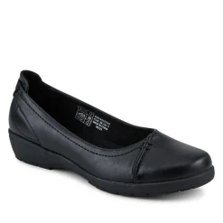 Cushioned Wedge Heel Courts - Black