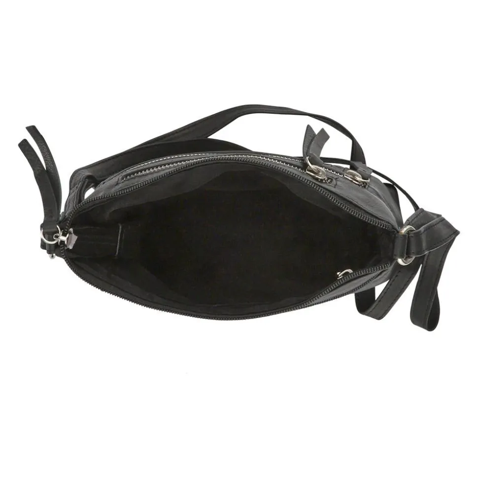 Daily Zip Up Crossbody Bag - Black