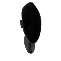 Daliah Leather Long Boots - Black