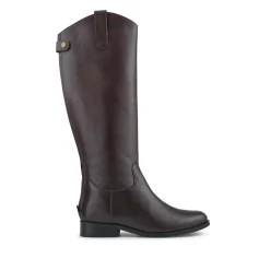 Daliah Leather Long Boots - Brown