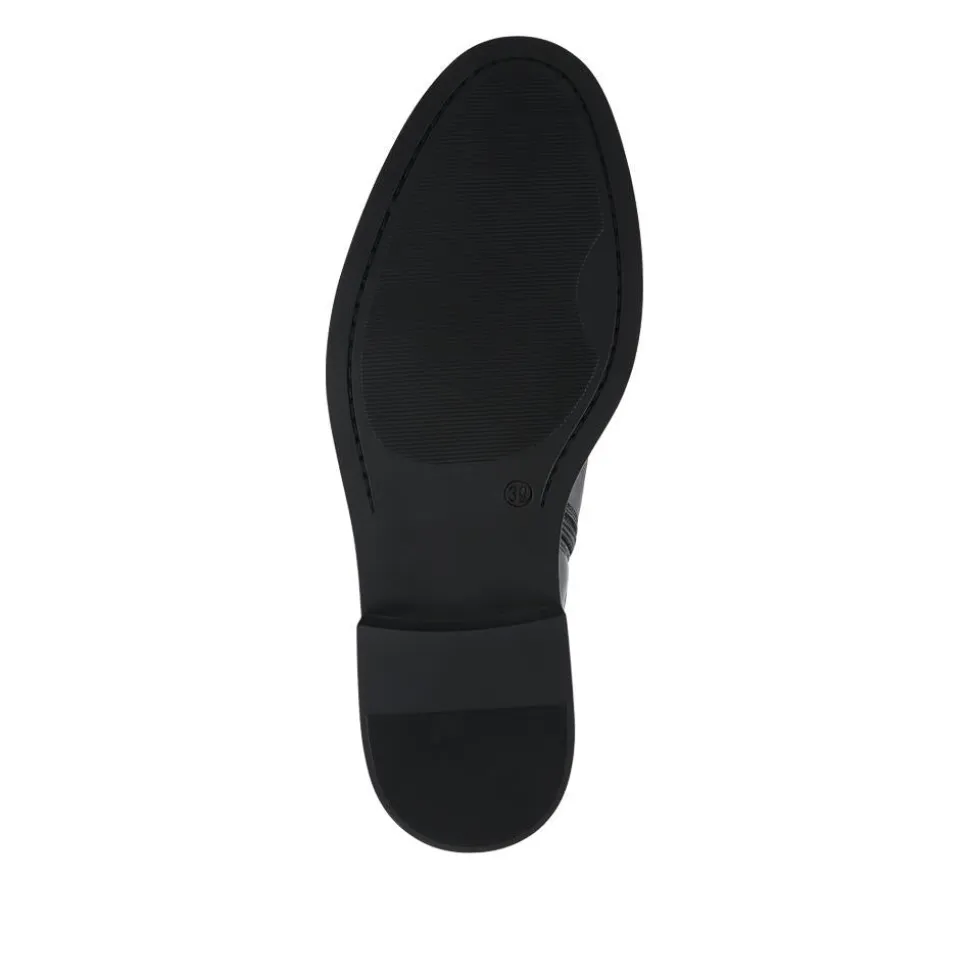 Danica Leather Long Boots - Black Leather
