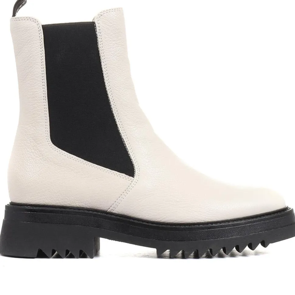 Denno Chunky Chelsea Boots - Off White