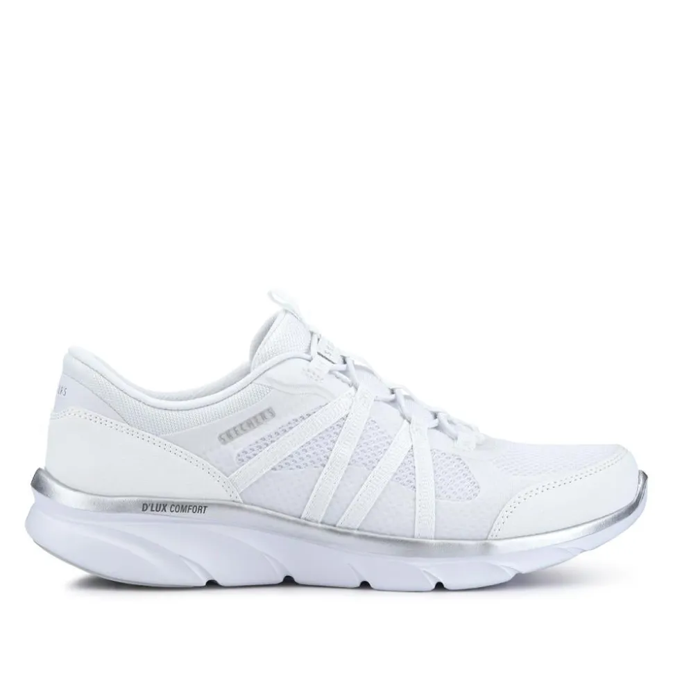 D'lux Comfort - Surreal Ladies Trainers - White-Silver
