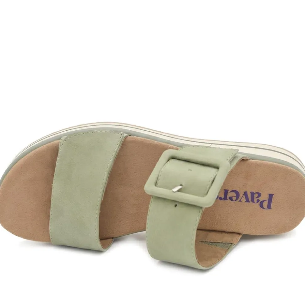Dual Adjustable Comfort Wedge Sandals - Sage