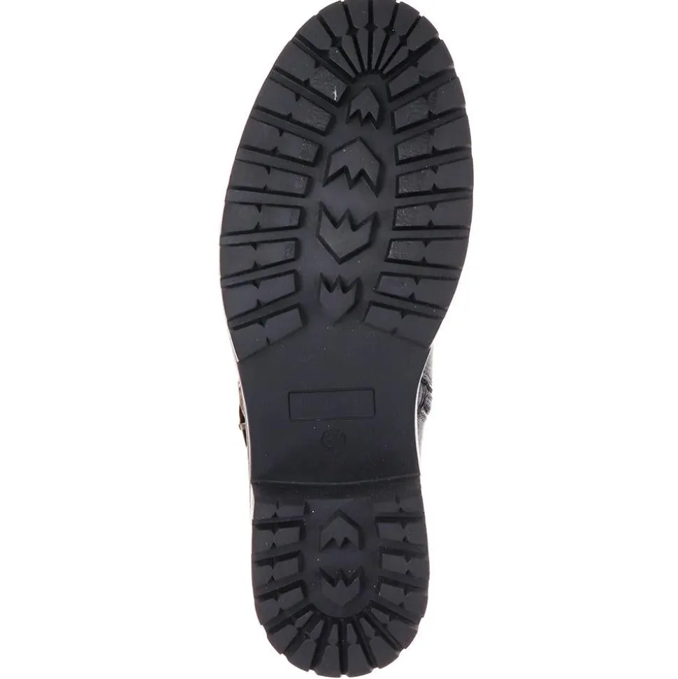 Dual-Buckle Long Boots - Black