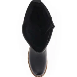 Dual-Buckle Long Boots - Black