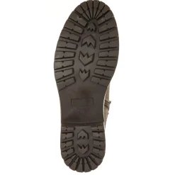 Dual-Buckle Long Boots - Khaki