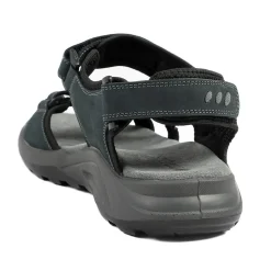Dual Fasten Comfort Sandals - Navy Blue-Green