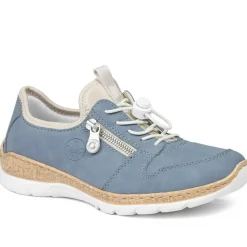 Dual-Fastening Memory-Foam Trainers - Blue