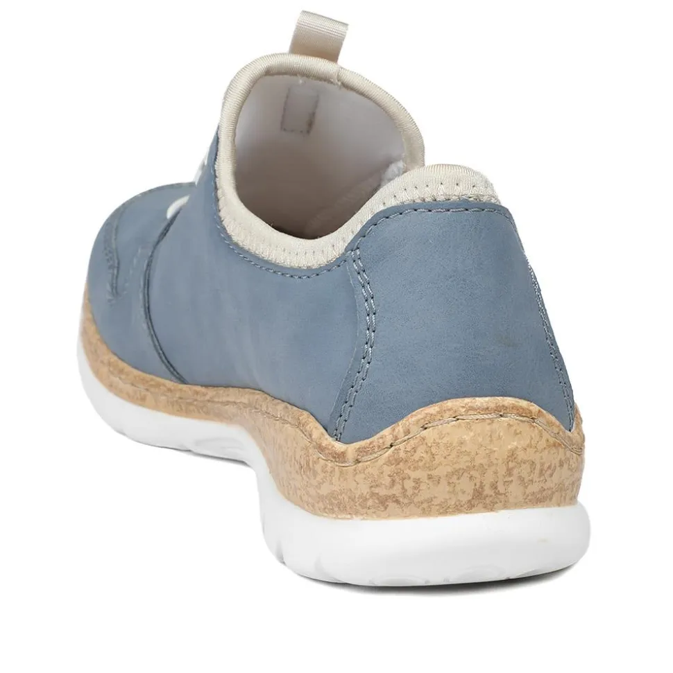 Dual-Fastening Memory-Foam Trainers - Blue