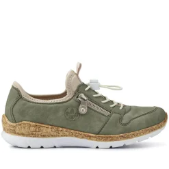 Dual-Fastening Memory-Foam Trainers - Green