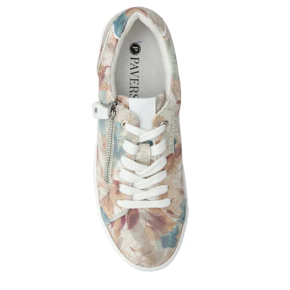 Dual-Fasten Platform Trainers - Floral