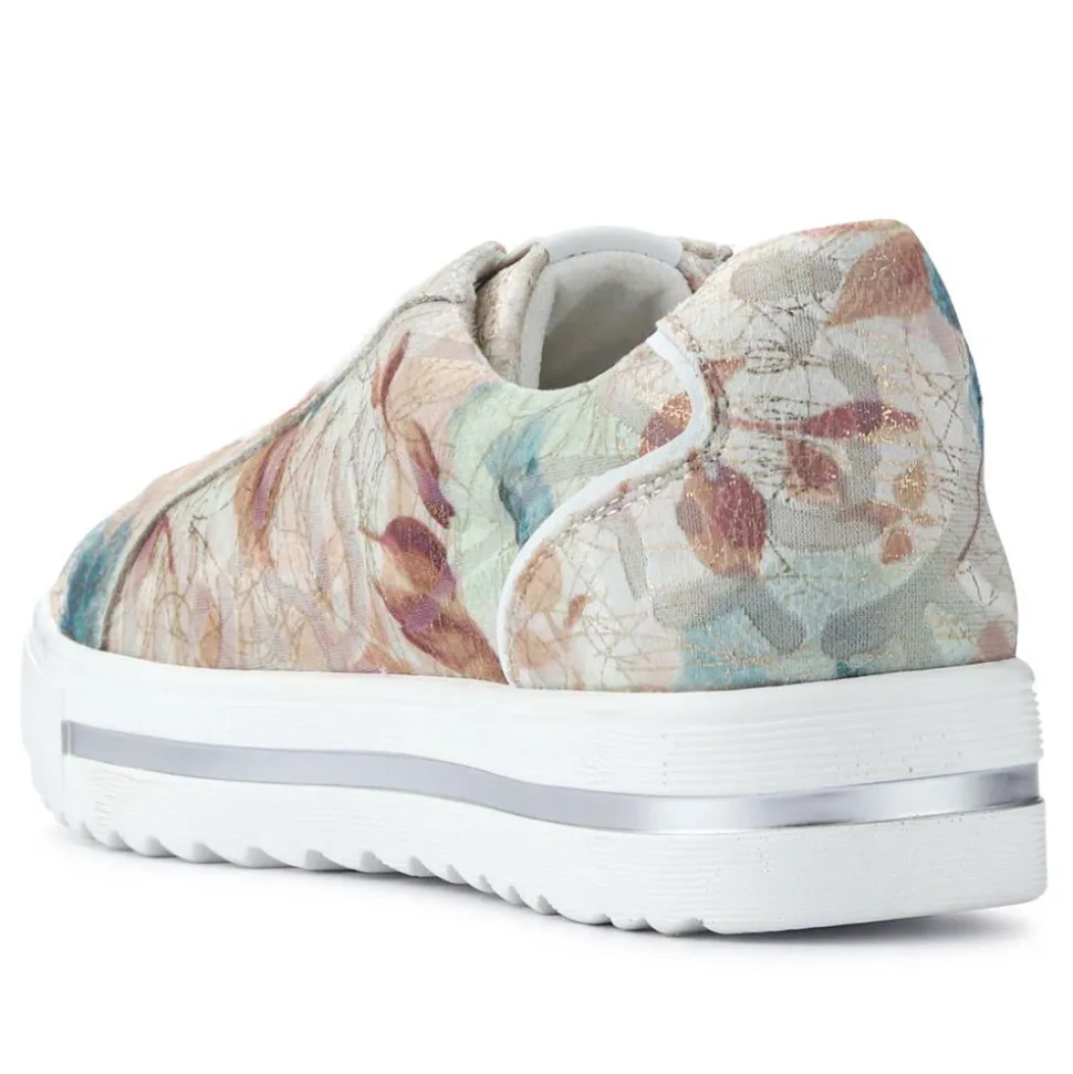 Dual-Fasten Platform Trainers - Floral
