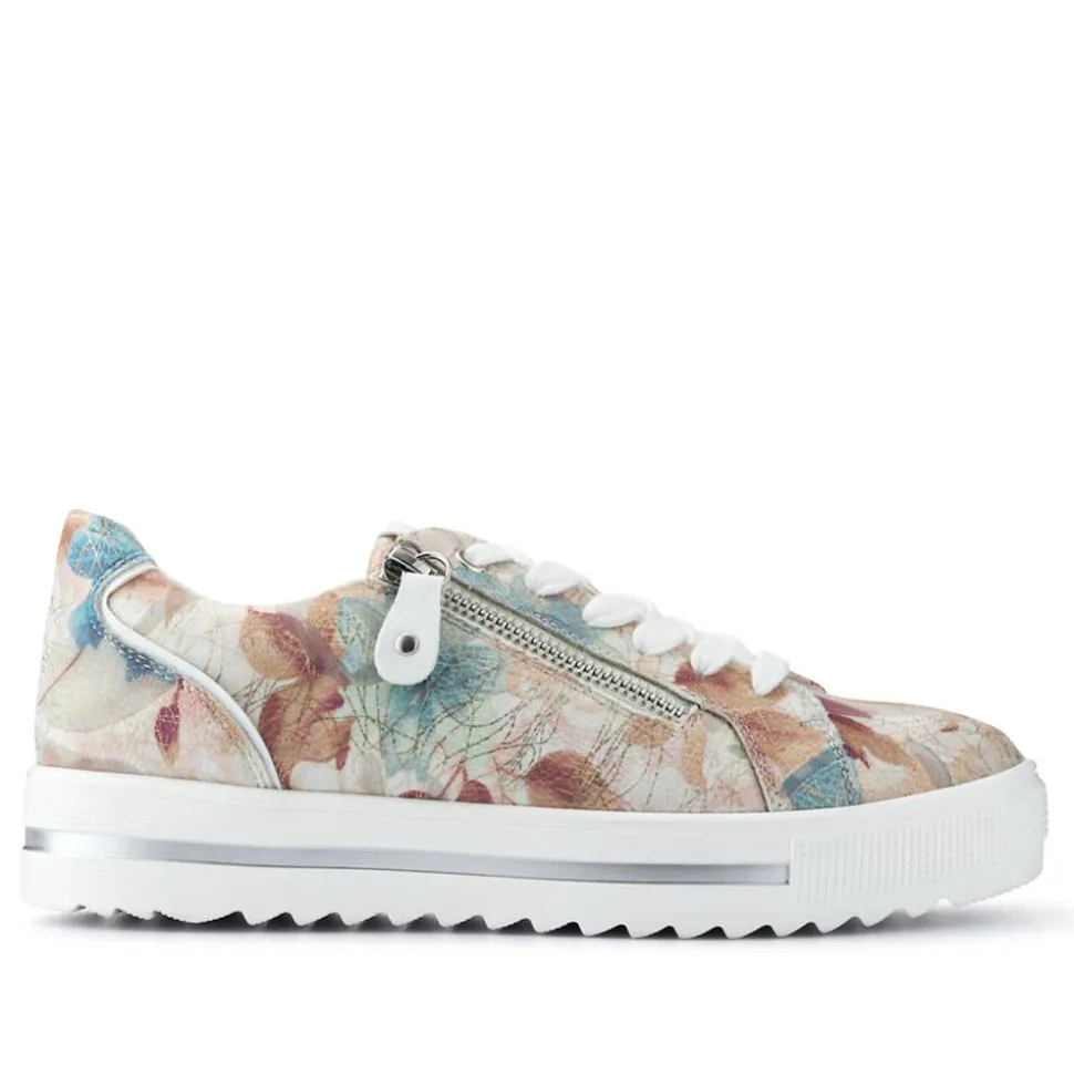 Dual-Fasten Platform Trainers - Floral