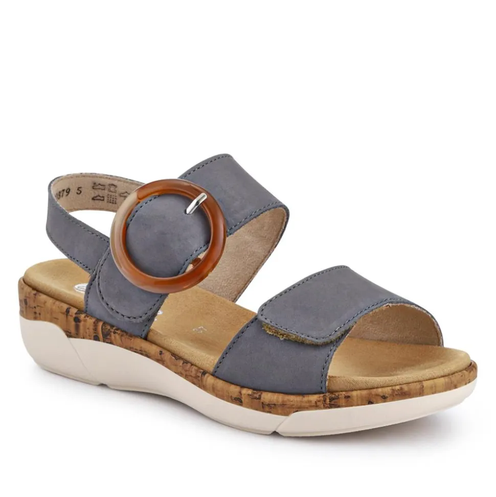 Dual Fit Slingback Sandals - Denim