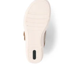 Dual-Fitting Two-Tone Sandals - Tan Multi