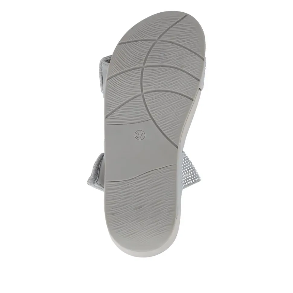 Dual-Strap Mules - Grey
