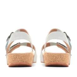 Dual Strap Summer Sandals - Light Blue