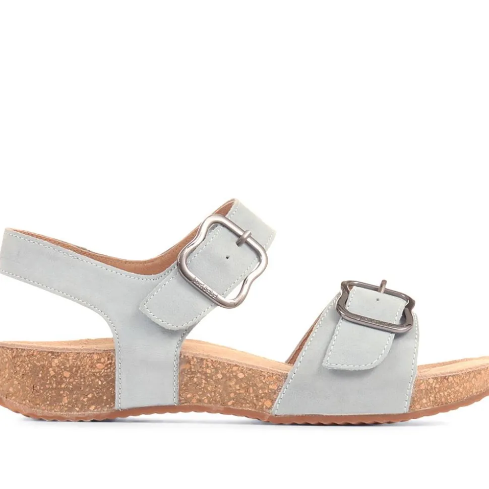 Dual Strap Summer Sandals - Light Blue