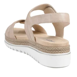 Dual Touch-Fastening Sandals - Beige