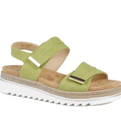 Dual Touch-Fastening Sandals - Green