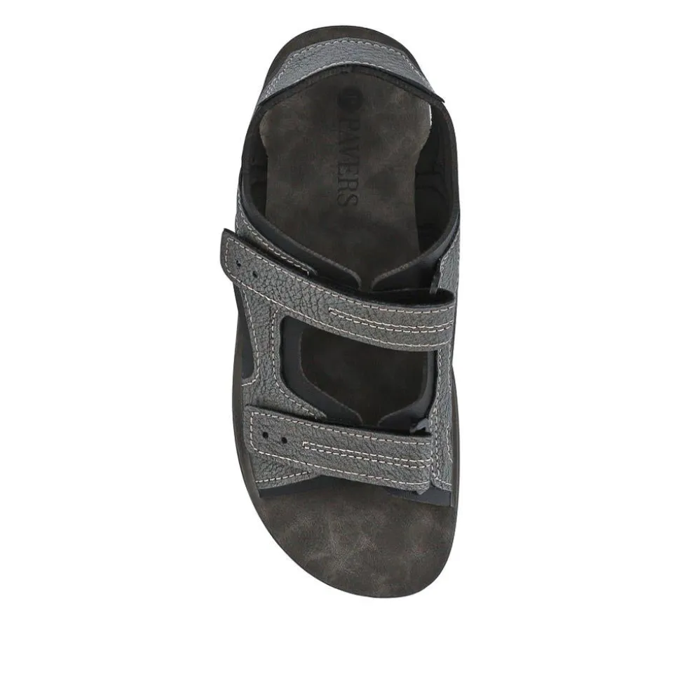 Dual Touch-Fastening Sandals - Grey