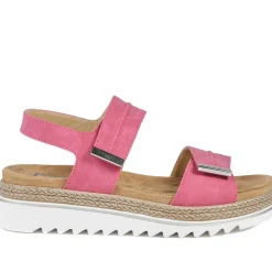 Dual Touch-Fastening Sandals - Pink