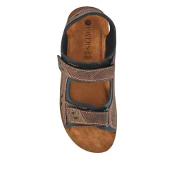 Dual Touch-Fasten Sandals - Brown
