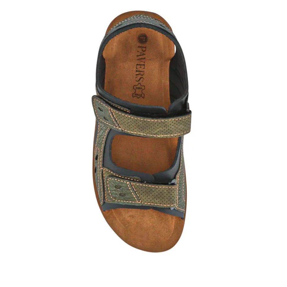 Dual Touch-Fasten Sandals - Khaki
