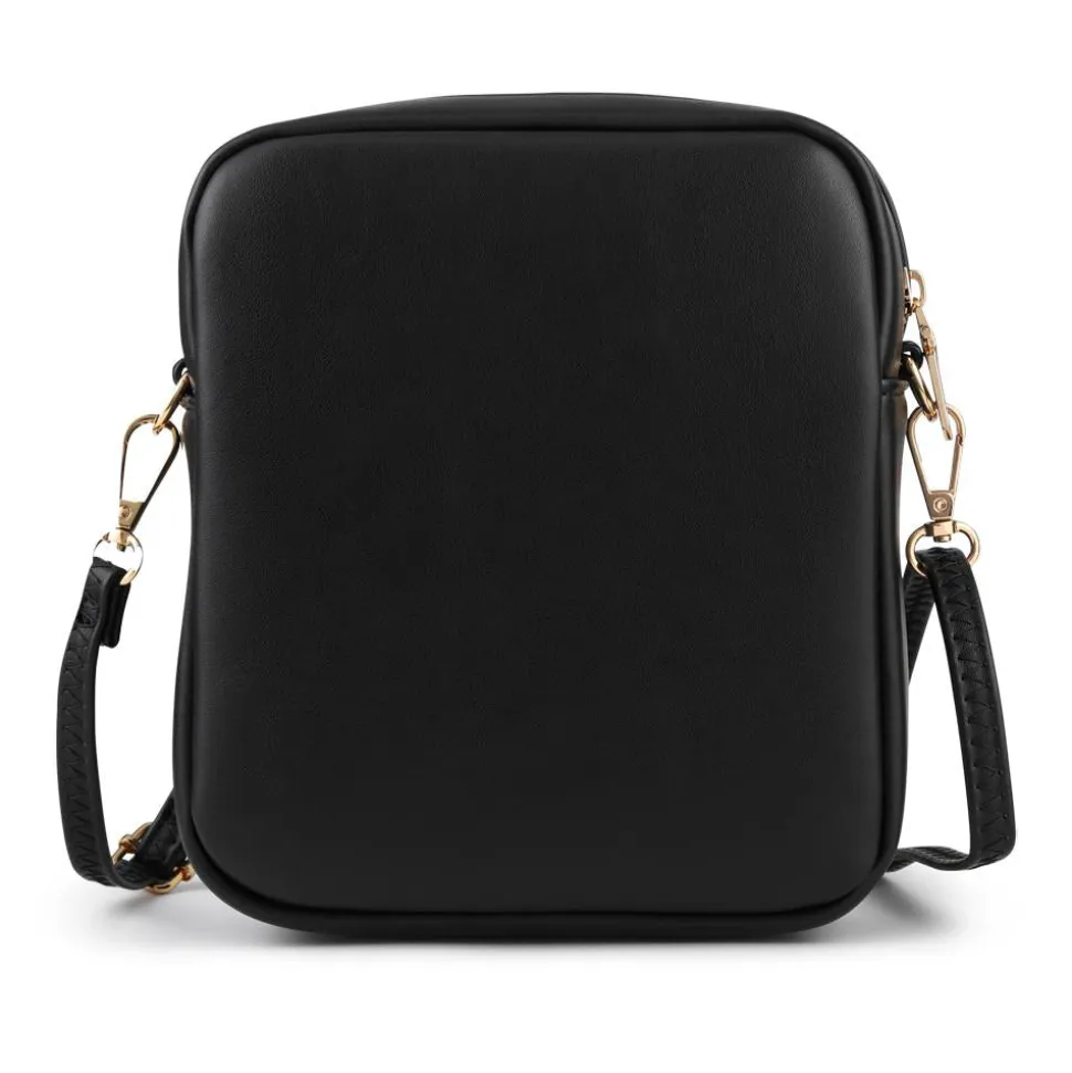 Dual-Zip Mini Handbag - Black