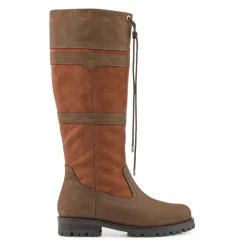 Eaden Leather Long Boot - Tan