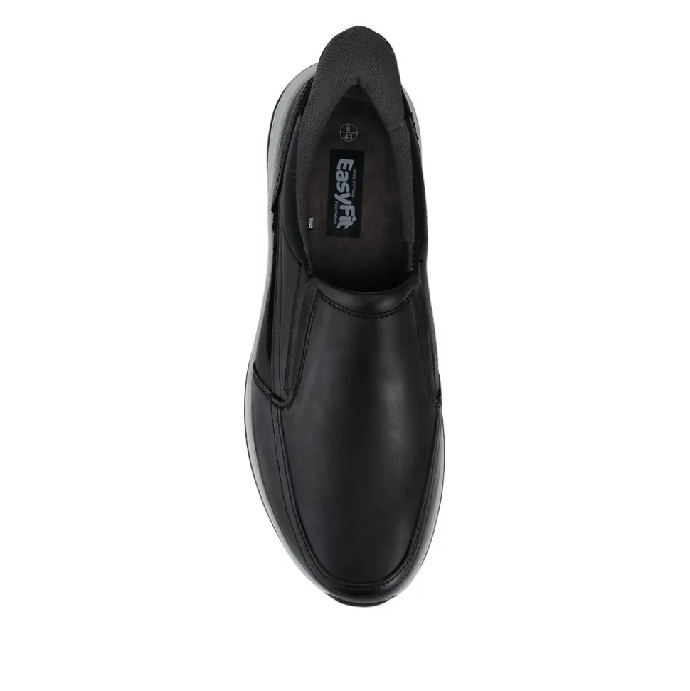 Easty Step In Extra Wide Laceless Shoes - Black