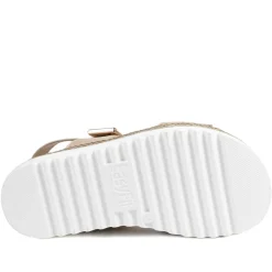 EasyFit Catena Extra Wide Touch Fasten Sandals - Beige
