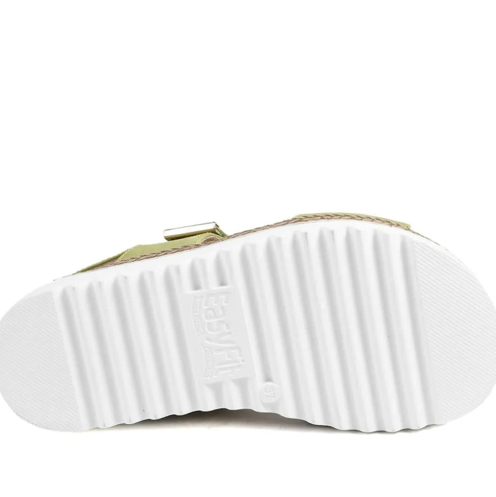 EasyFit Catena Extra Wide Touch Fasten Sandals - Green
