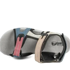 Easyfit Cella Extra Wide Fit Touch Fasten Sandals - Black Multi