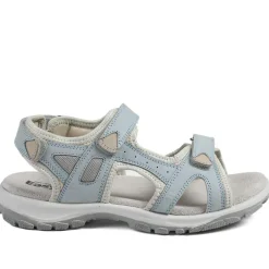 Easyfit Cella Extra Wide Fit Touch Fasten Sandals - Light Blue