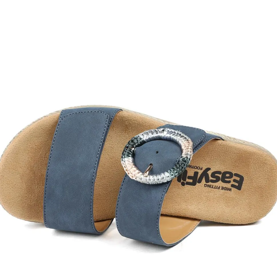EasyFit Extra Wide Banca Sandals - Navy