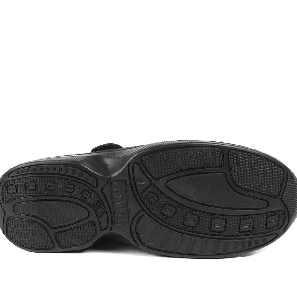 EasyFit Extra Wide Breathable Mary Janes - Black