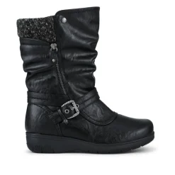 EasyFit Extra Wide Buckle Boots - Black