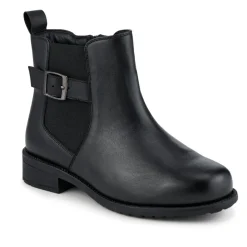 EasyFit Extra Wide Fit Leather Boots - Black