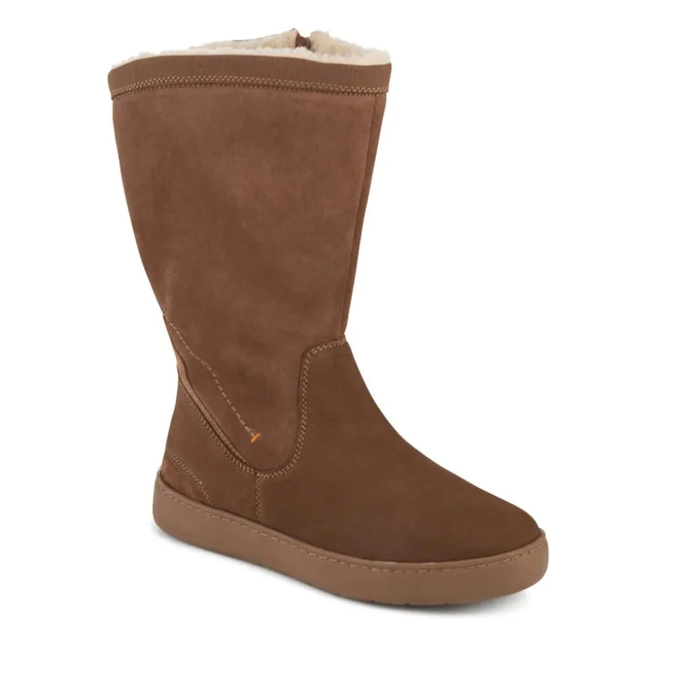 EasyFit Extra Wide Warm Leather Boots - Brown