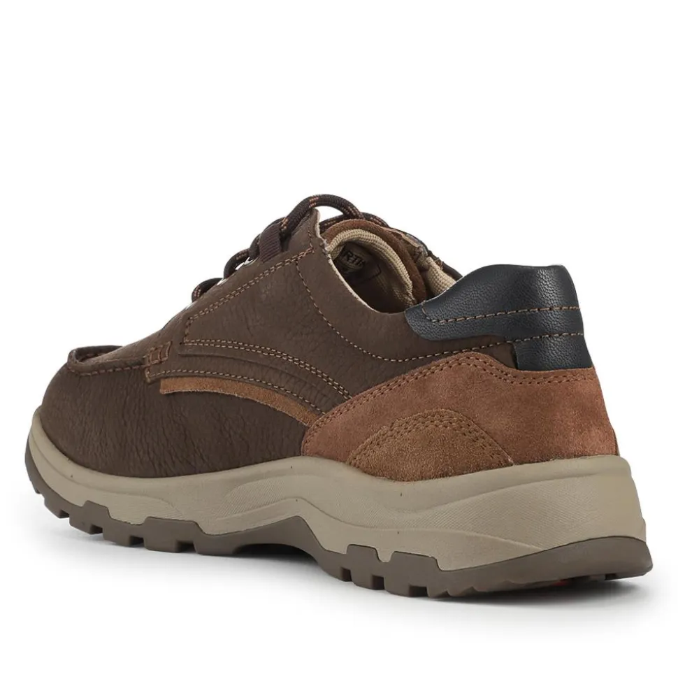 EasyFit Extra Wide Water Resistant Lace Up Shoes - Brown