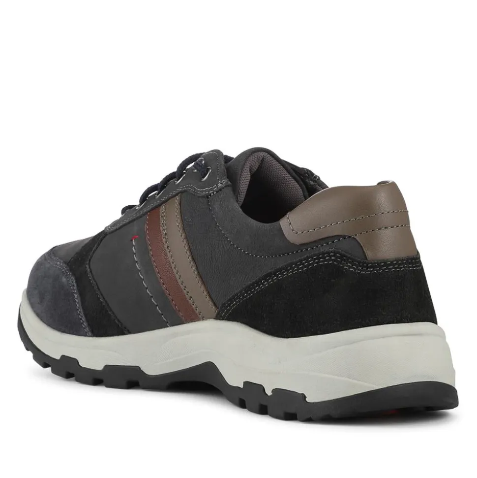 EasyFit Extra Wide Water Resistant Lace Up Shoes - Navy