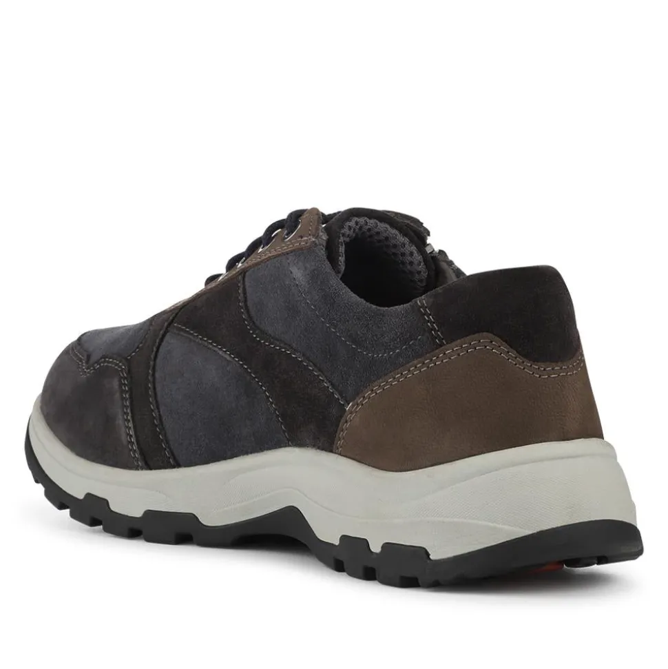 EasyFit Extra Wide Water Resistant Zipped Trainers - Navy
