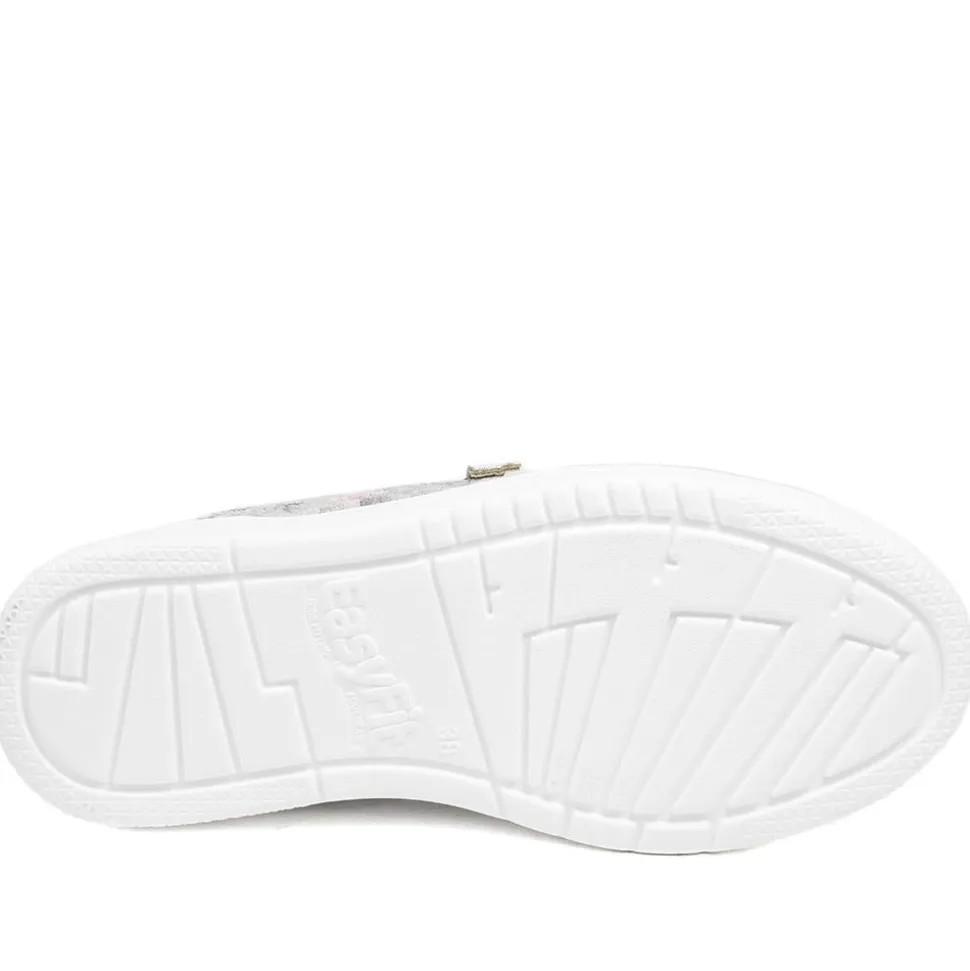 EasyFit Extra Wide Zip Detail Slip On Shoes - Floral