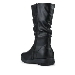 EasyFit Extra Wide Zip-Up Boots - Black