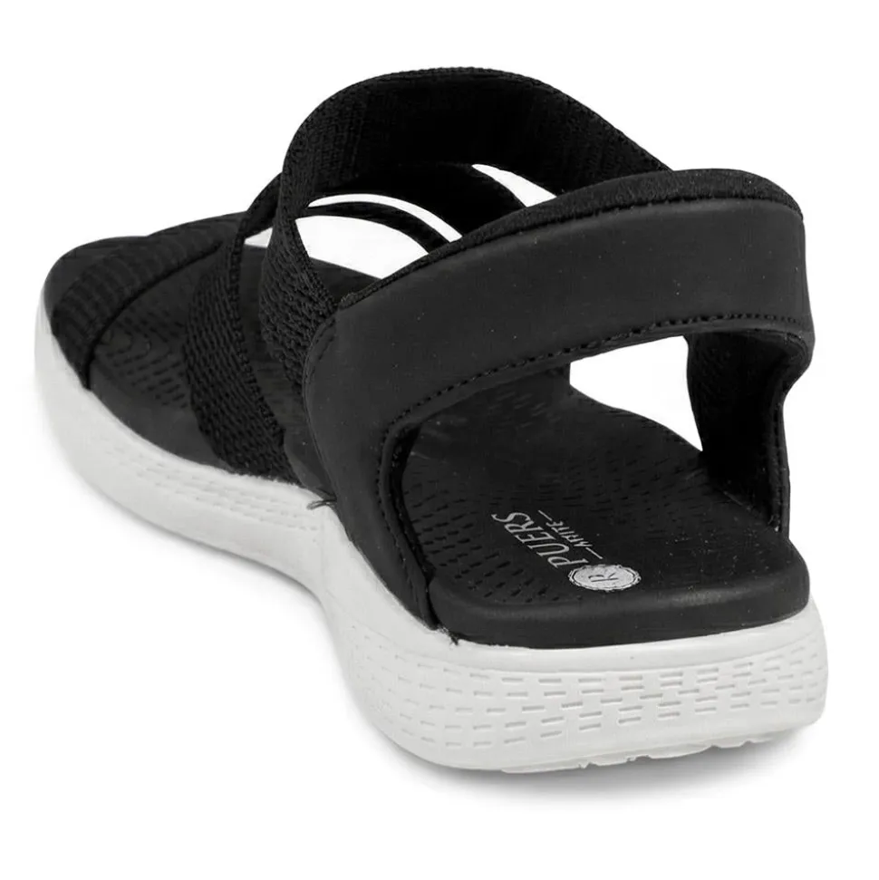 Easy Step In Lightweight Sandals - Black