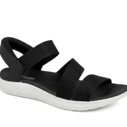 Easy Step In Lightweight Sandals - Black